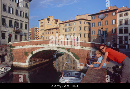 Vieille ville, Livourne, Toscane, Italie Banque D'Images