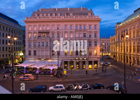 Cafe Mozart, l'hôtel Sacher, à Vienne, Autriche Banque D'Images