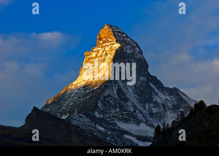 Matterhorn, Zermatt, Valais, Suisse Banque D'Images