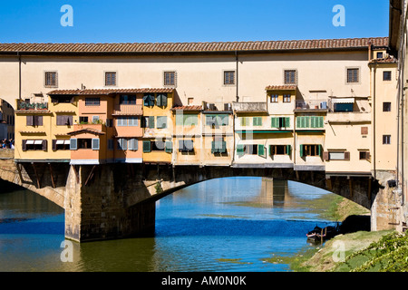 Ponte Vecchio Florence Toscane Italie Banque D'Images