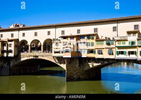 Ponte Vecchio Florence Toscane Italie Banque D'Images