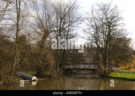 River Cherwell à Christ Church Meadow Oxford Banque D'Images