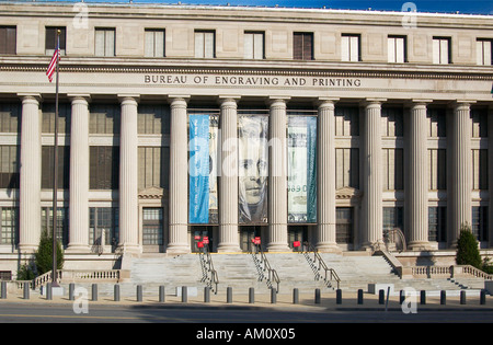 Bureau of Engraving building à Washington DC USA Banque D'Images