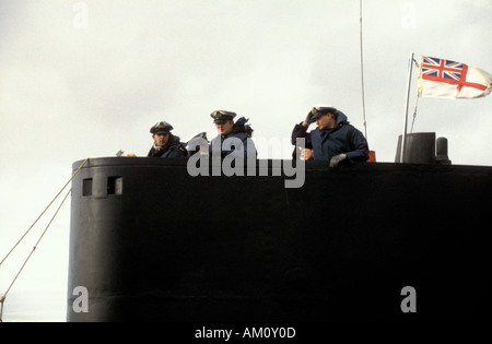 La fin de l'HMS Osiris un sous-marin de classe Oberon Banque D'Images