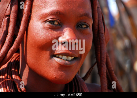 Femme Himba, Purros, Kaokoveld, Namibie Banque D'Images