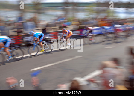 Course de vtt autour de Cologne, Rhénanie du Nord-Westphalie, Allemagne Banque D'Images