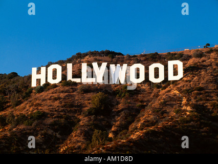 États-unis d'Amérique, Californie, Los Angeles, le Hollywood Sign dans Beverley Hills Banque D'Images