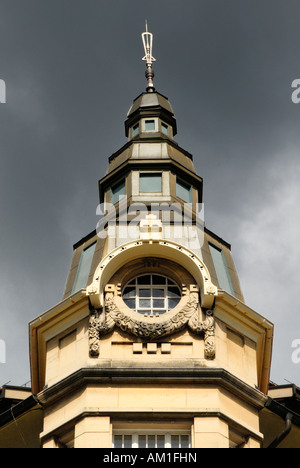 Sankt Gallen - une tour-oriel dans la partie ancienne de la ville - Suisse l'Europe. Banque D'Images