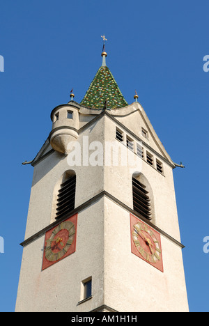 Wil - horloge de l'église de ville - La Suisse, l'Europe. Banque D'Images