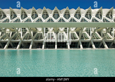 Musée des sciences Principe Felipe dans la ville des arts et des Sciences, ville de Valence, Espagne, Europe Banque D'Images