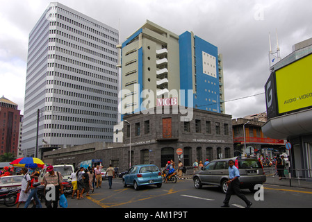 Centre-ville de Port Louis, Ile Maurice Banque D'Images