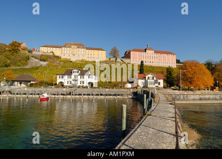 Meersburg - le port - Baden Wurtemberg, Allemagne l'Europe. Banque D'Images