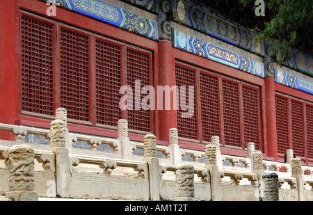 Accessoires extérieurs, Hall de miséricorde, tombeau Changling, Tombeaux des Ming, Pékin, Chine Banque D'Images