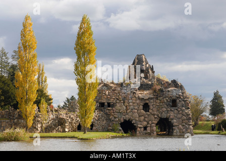 Pierre 'Stein', Woerlitz Park, UNESCO World Heritage Site, Saxe-Anhalt, Allemagne Banque D'Images