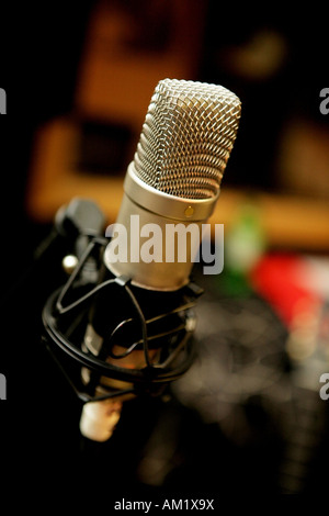Microphone de studio Banque D'Images