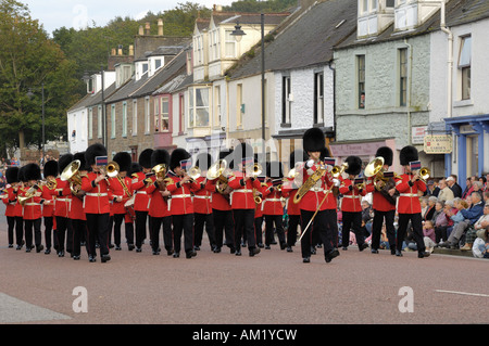 Welsh Guards à l'exécution courts de tatouage, Kirkcudbright, Dumfries et Galloway, Écosse Banque D'Images