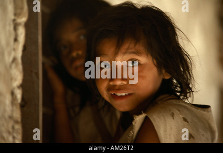 Colombie Sierra Nevada de Santa Marta Enfants Banque D'Images