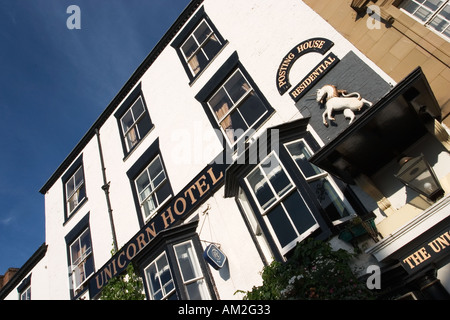 La Licorne Hôtel sur la place du marché de Ripon North Yorkshire Angleterre Banque D'Images