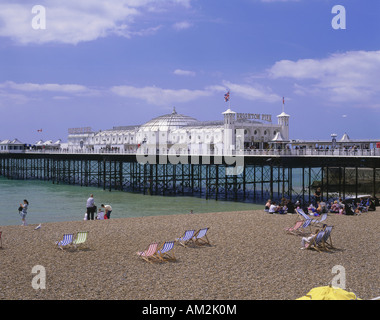 Géographie / voyages, Grande-Bretagne, Angleterre, Brighton, plages, plage avec Additional-Rights Clearance-Info-pier,-Not-Available Banque D'Images