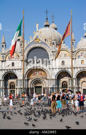 Basilique San Marco dans la Piazza San Marco Venise Italie Banque D'Images