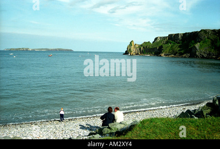 Lydstep Haven dans le parc national de Pembrokeshire Banque D'Images