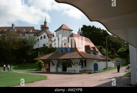 Musée du monastère et du bureau de poste sur l'île de Caldey en Pembrokeshire Banque D'Images