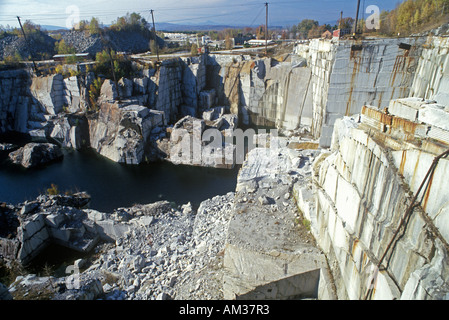 La plus grande carrière de granit monumentale dans Barre VT Banque D'Images