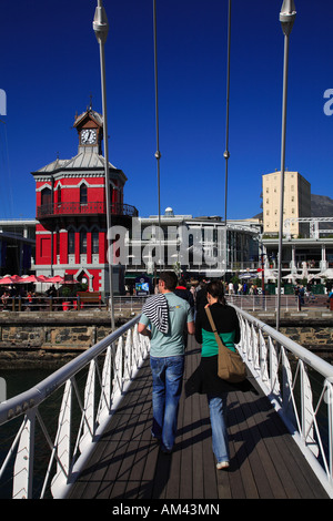 L'Afrique du Sud, Cape Town, Victoria & Alfred Waterfront, tour de l'horloge Banque D'Images