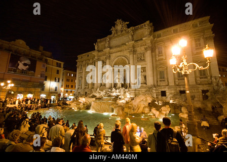 La fontaine de Trevi à Rome, Italie Banque D'Images