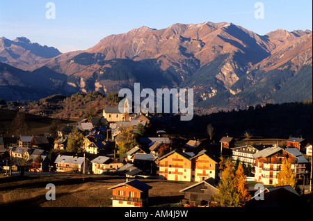 France, Savoie, vallée de la Maurienne, Albiez-le-Vieux Banque D'Images