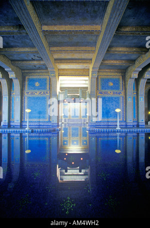 La piscine romaine au Château Hearst San Simeon Central Coast Californie Banque D'Images