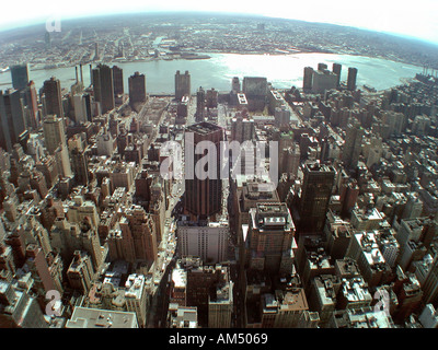 La ville de New York d'en haut Banque D'Images