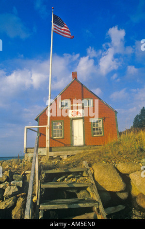 Lobster House sur le bord de Penobscot Bay de Stonington moi en automne Banque D'Images