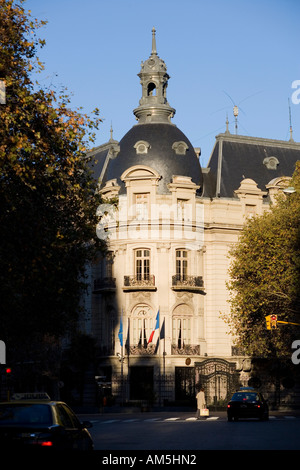 Embajada de Francia, bâtiment de l'ambassade de Buenos Aires, Argentine. Banque D'Images