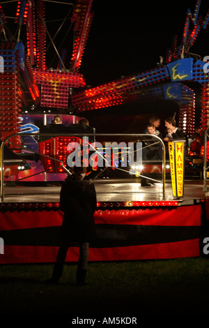 Parc d'Ride Bonfire Night Angleterre Surrey Epsom Banque D'Images