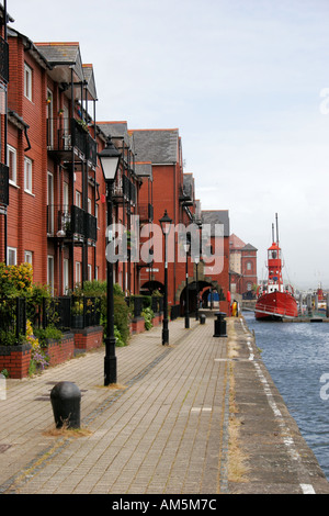 Des appartements modernes à SWANSEA MARINA, West Glamorgan, Pays de Galles, Royaume-Uni Banque D'Images