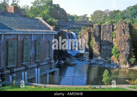 Great Falls Rivière Passaic dans Paterson NJ Banque D'Images