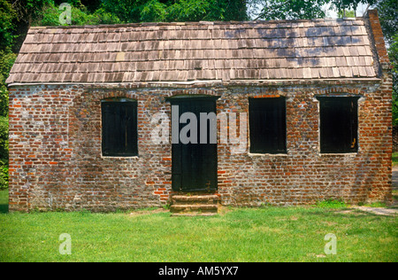 Esclave s quarts sur la Boone Hall Plantation Charleston SC Banque D'Images