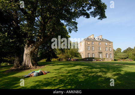 Royal Botanic Gardens Inverleith House vue générale de la chambre et park Edimbourg en Ecosse Banque D'Images