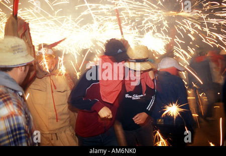 L'Arboc ball de diables Banque D'Images