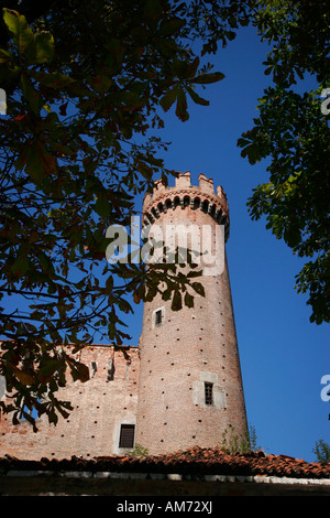 Tour du château d'Ivrea. Piemonte, Italie Banque D'Images