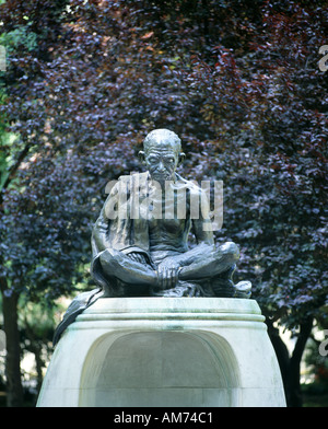 Statue de Mahatma Gandhi, Tavistock Square, Londres. Banque D'Images