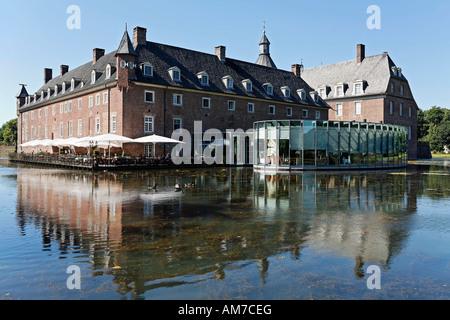 Hôtel Château à douves, Isselburg Anholt, Westpahlia, NRW, Allemagne Banque D'Images