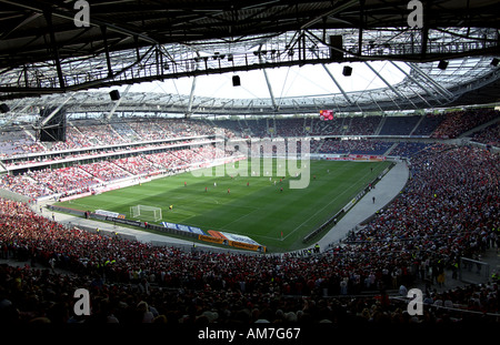 AWD-Arena, domicile du Club de Football de Hannover 96, Hanovre, Basse-Saxe, Allemagne. Banque D'Images