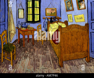 La chambre de Vincent à Arles Vincent van Gogh 1853-1890 Pays-Bas Néerlandais Banque D'Images