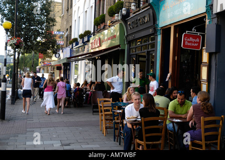 Restaurant à Upper Street, Islington London England UK Banque D'Images