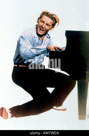 JERRY LEE LEWIS photo promotionnelle de musicien rock américain à propos de 1958. Illustration de couleurs Banque D'Images