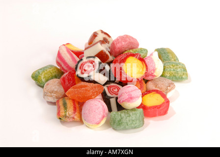 Variété de bonbons colorés Banque D'Images