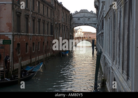 Seufzerbrücke, très connu sous pont, Venise, Italie Banque D'Images