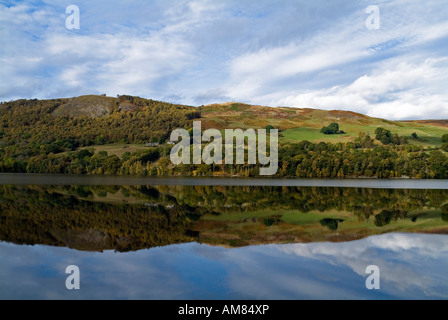 Dh Loch Tummel PERTHSHIRE STRATHTUMMEL lochside Nord Forêt Tay Park Shore Banque D'Images